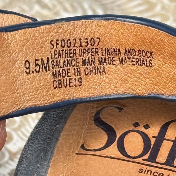 Sofft Gray Perforated Mules - Picture 9 of 10